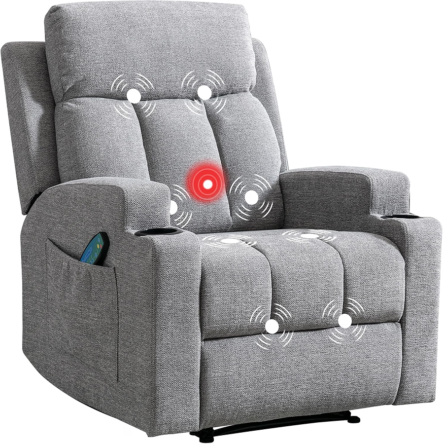 SOFA RECLINABLE MANUAL 360 CON MASAJE Y CALOR — foto 1